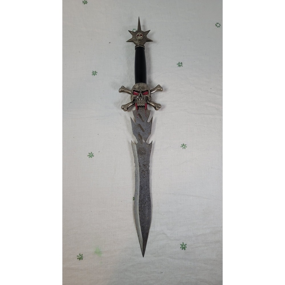 Badass 22 Inch 440 Stainless Steel Skull & Bones Gothic‎ Dagger, Sword, Knife